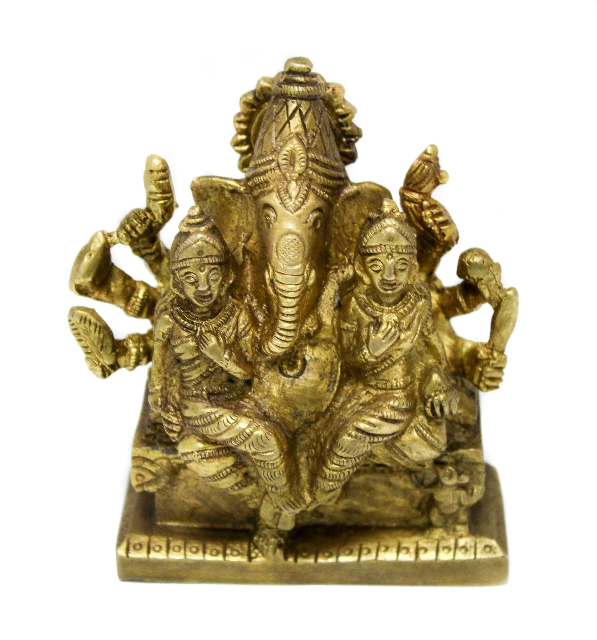  Brass Ridhi Sidhi Ganesha 